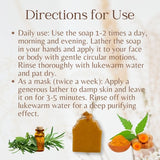 Gurkmeja & Tea Tree - tvål - Mirasoa Cares