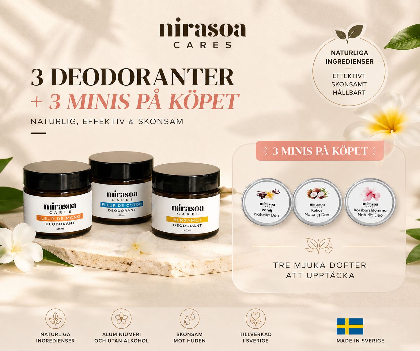 Naturlig Deodoranter - Bundle 3+3